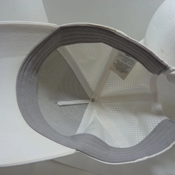 Alo District Trucker Hat Unisex WHITE Embroidered Logo Baseball Cap Hat One Size - Picture 7 of 7